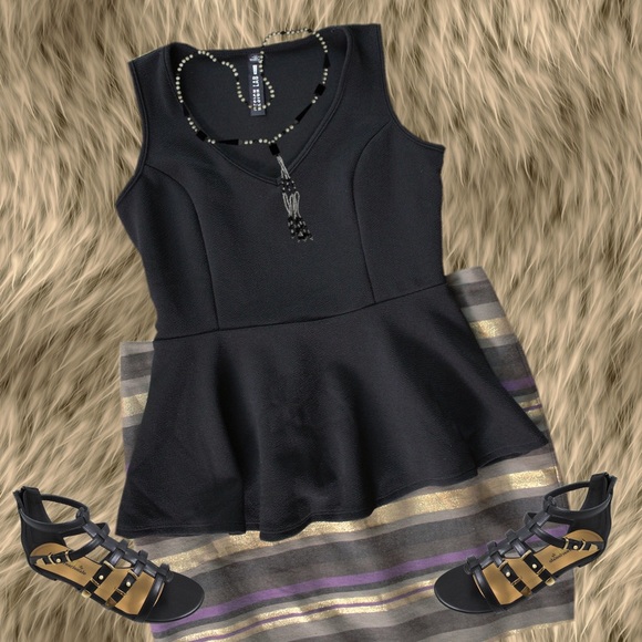 Lord & Taylor Tops - Lord & Taylor Design Lab Peplum Top Size Small